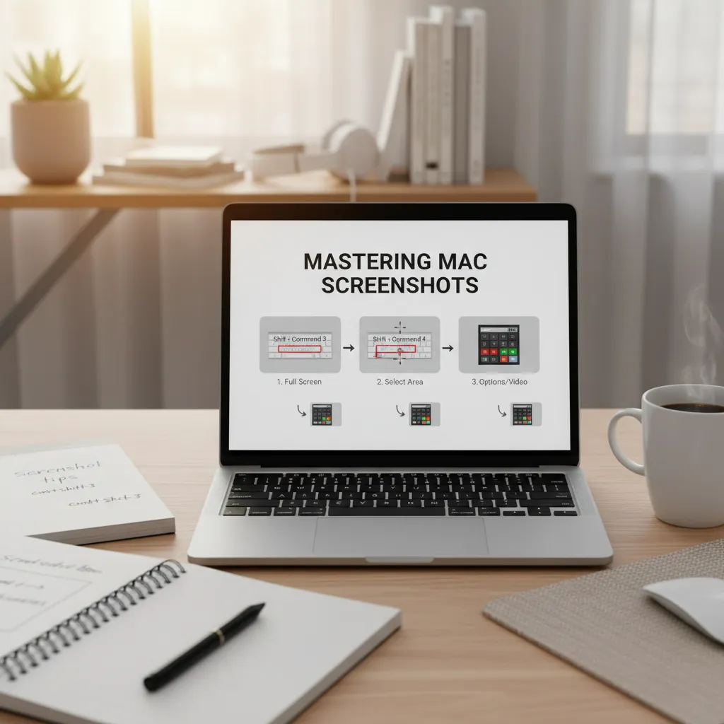Le scorciatoie da tastiera per screenshot su Mac: Cmd+Shift+3, 4 e 5